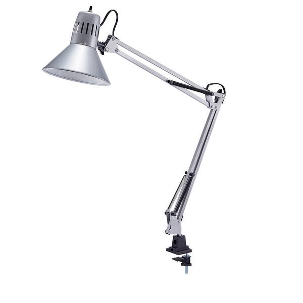 Bostitch LED Swing Arm Desk Lamp, Clamp Mount, 36" Reach with MultiJoint Adjustment